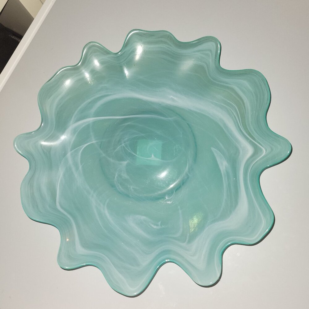 Pier 1 water splash shaped bowl